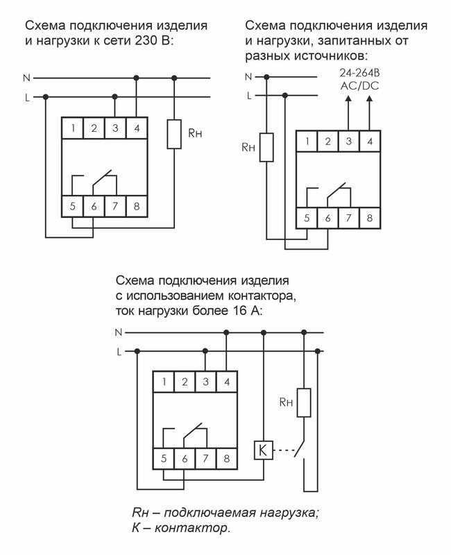 Реле времени астрономическое PCZ-525-1 16А 24-264В AC/DC 1перекл. IP20 ночной перерыв и годовая программа F&F EA02.002.011