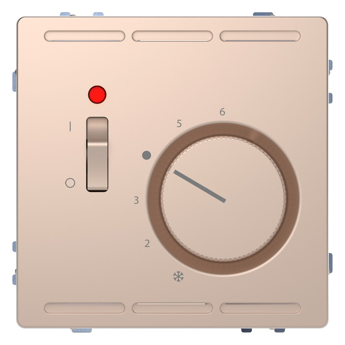 Термостат комнатный Schneider Electric MERTEN D-LIFE, с датчиком, шампань, MTN5761-6051