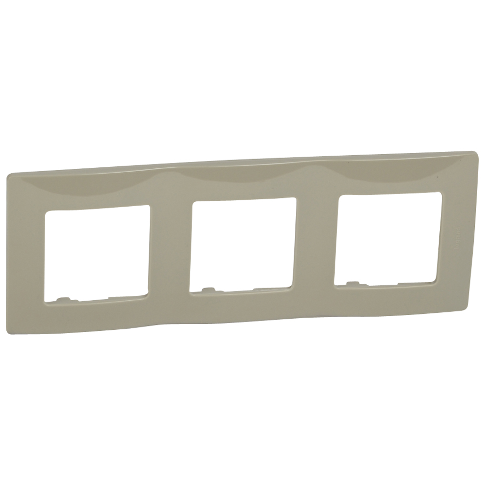 3 GANGS PLATE TAUPE