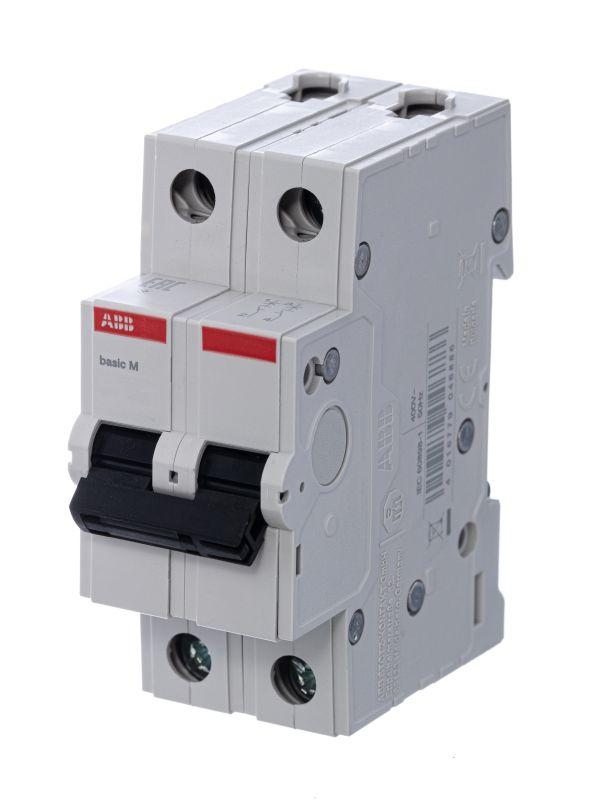 Автоматический выключатель ABB   2п C 63А 4.5кА Basic E BMS412C63  2CDS642041R0634