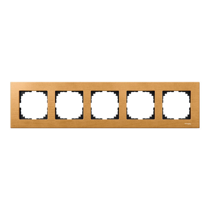 Рамка 5 постов Schneider Electric MERTEN M-ELEGANCE, бук, MTN4055-3470
