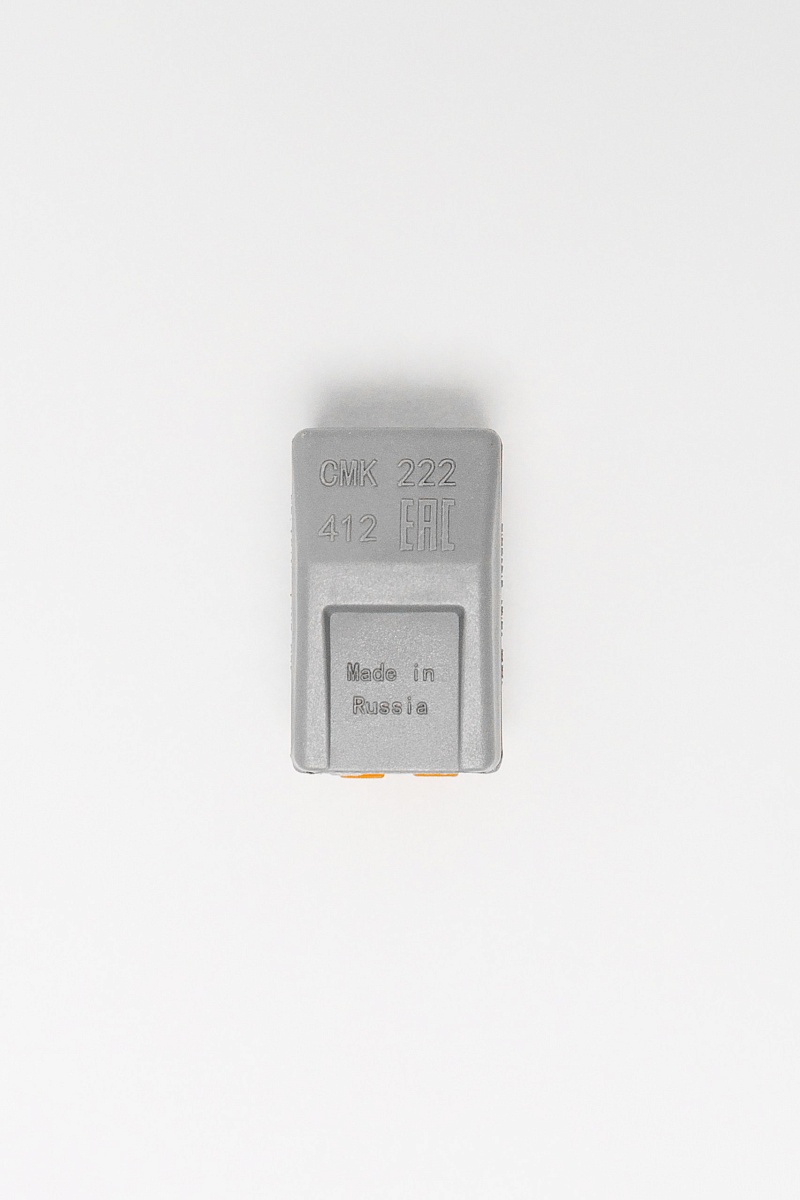 Клемма строительно-монтажная СМК 222-412 с рычагом 2 отверстий 0,08-2,5м DYNEL DY-03-01-001